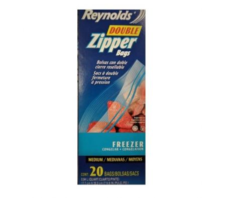 BOLSAS REYNOLDS C/CIERRE HERMETICO P/CONG. 20 UNDS