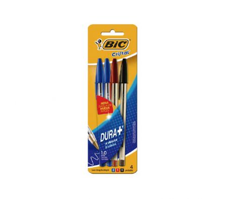 BOLIGRAFO BIC CRISTAL 2A-1N-1R BLISTR 4 UDS 14776