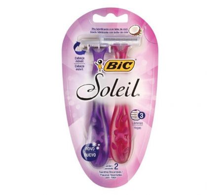 BARBEADOR BIC SOLEIL ROSA Y LILA  BL * 5NREG