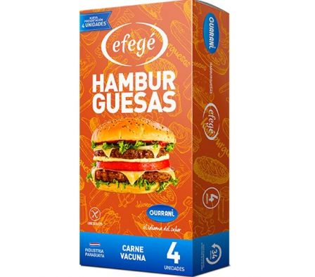HAMBURGUESAS EFEGE X 4 UN