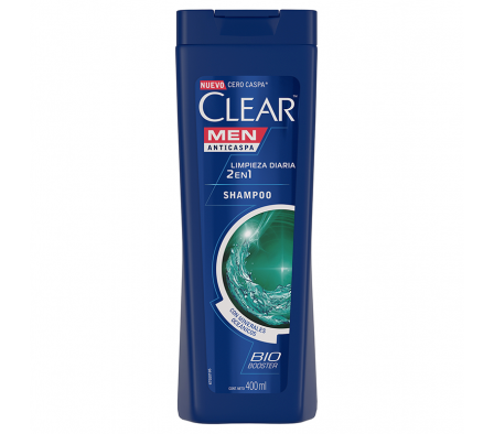 SHAMPOO CLEAR  2 EN 1 DUAL EFFECT X 400 ML