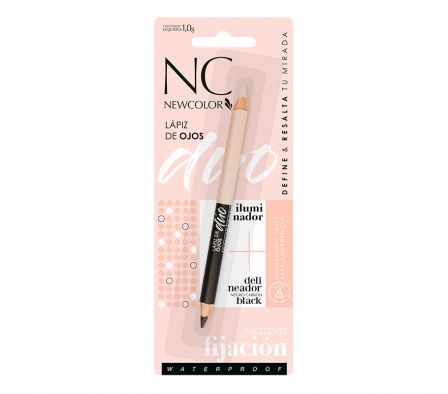 LAPIZ SOMBRA NEWCOLOR DUO NEG+ILUMI O-BL