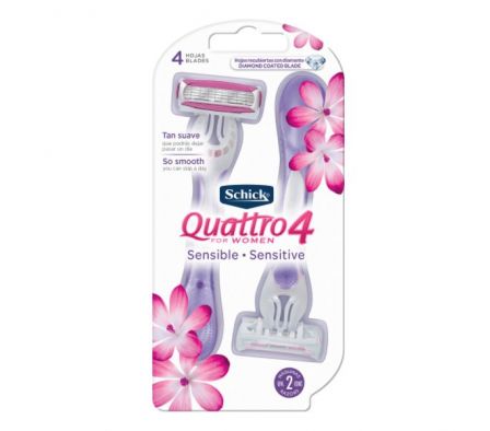 MAQUINA DE AFEITAR SCHICK QUATTRO MUJER DES.1X2