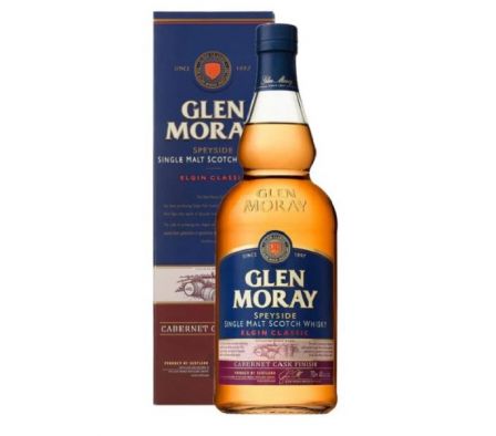 WHISKY  GLEN MORAY CABERNET FINISH  CASK 700ML