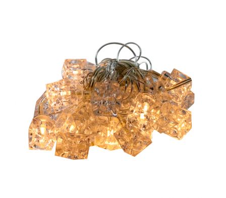 LUZ NAVIDEÑA CUBO 30 L LED BLANCO CALIDO 2.3 MTS