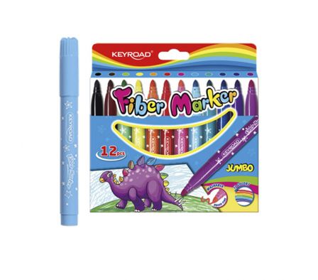 PINCELES ESCOLARES JUMBO X12 COLORES