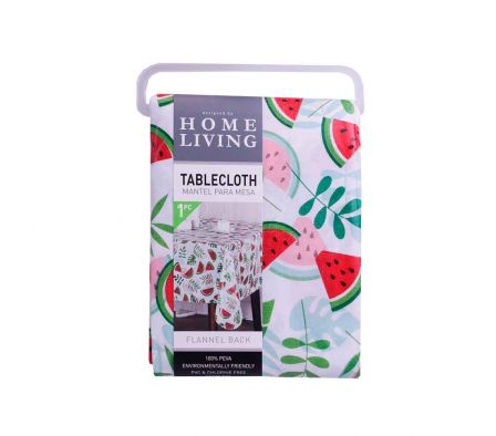 MANTEL ESTAMPADO SANDIA BLANCO/ROJO/VERDE 60X90'' 