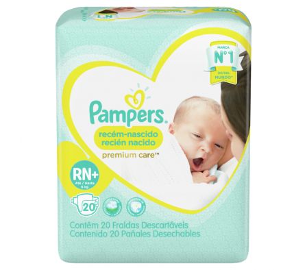 PAÑAL PAMPERS NEW BABY RECIEN NACIDO 20 UN.