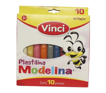 PLASTILINA VINCI MODELINHA CAJA X 10UN