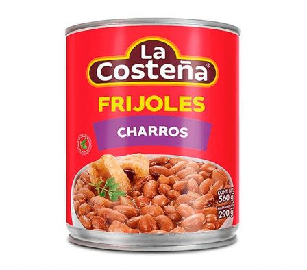 FRIJOLES LA COSTEÑA CHARROS 560GR 