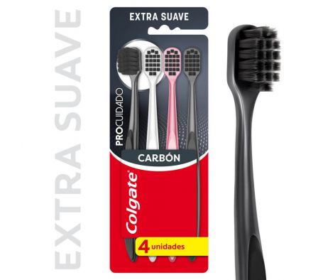 CEPILLO DE DIENTES COLGATE PRO CUIDADO CHARCOAL 4 