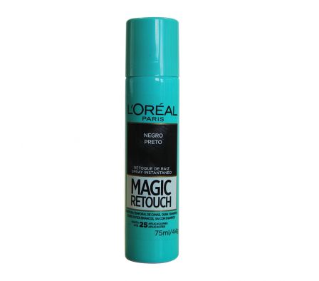 COBERTURA TEMP. DE CANAS SPRAY NEGRO  LOREAL 75 ML