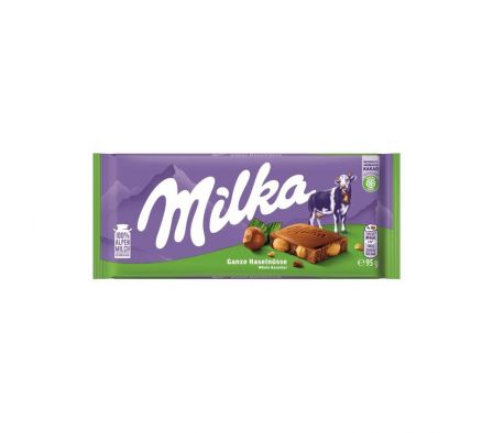 CHOCOLATE MILKA AVELLANA ENTERA TABLETA 95GR