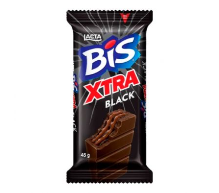 CHOCOLATE LACTA BIS XTRA BLACK 45G.