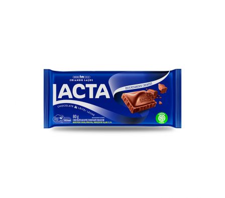CHOCOLATE LACTA  AO LEITE 80GR