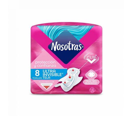 TOALLA HIGIENICA NOSOTRAS ULTRA INV. TELA 8UN