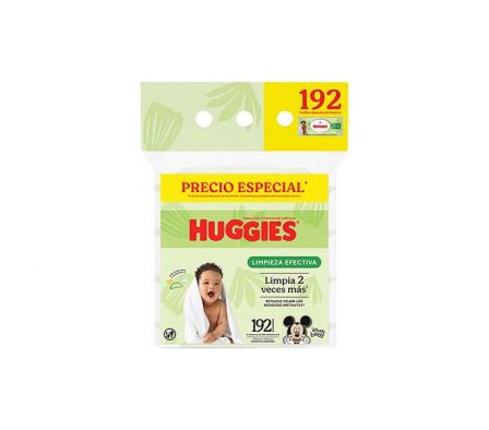 TOALLITA HUMEDA BW HUGGIES LIMP EFECTIVA 192 UNI