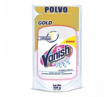 QUITAMANCHAS VANISH POLVO BLANCO DOY PACK 450GR