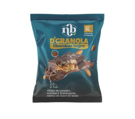 ALFAJOR DE CEREAL NATURAL BARS CHOCOLATE 60GR