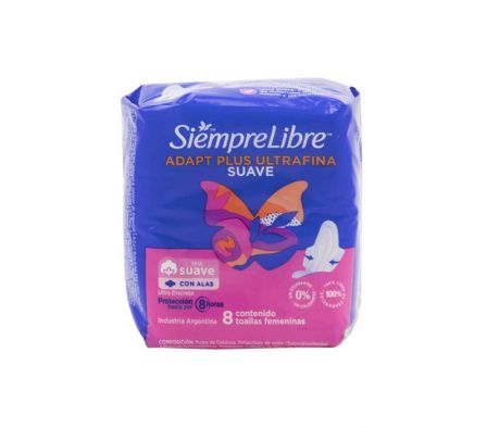 TOALLA HIGIENICA SIEMPRE LIBRE ULTRA FINA C/ALAS 8