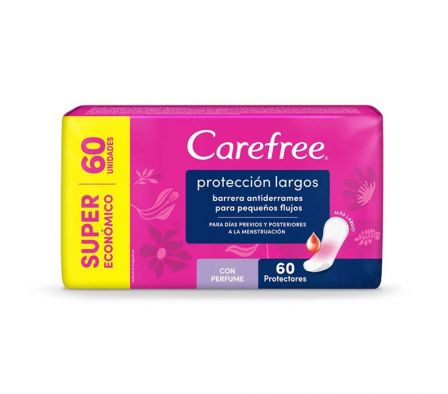 PROTECTOR DIARIO CAREFREE LARGOS S/P 60UN
