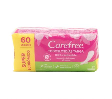PROTECTOR DIARIO CAREFREE SIN PERFUME 60UN