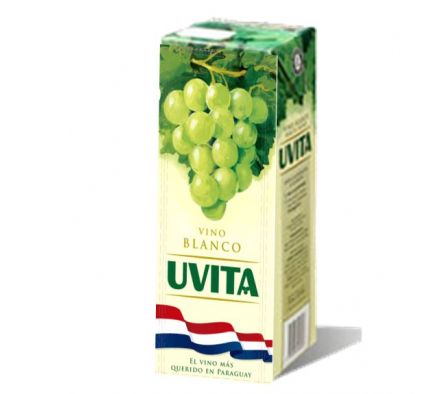 VINO TETRA UVITA  BLANCO 1 LT