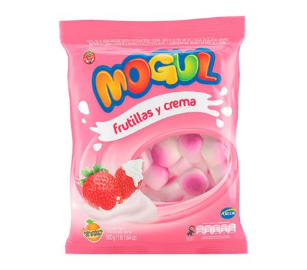 MOGUL GOMITAS FRUTILLA Y CREMA 500GR
