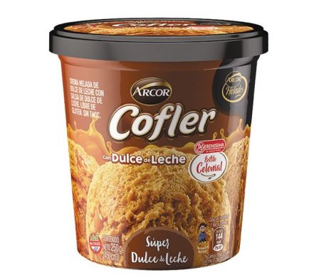 HELADO COFLER DULCE DE LECHE 250GR.