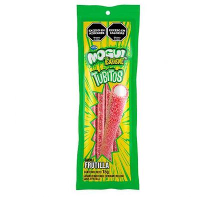 GOMITA MOGUL EXTREME TUBITOS FRUTILLA 15GR