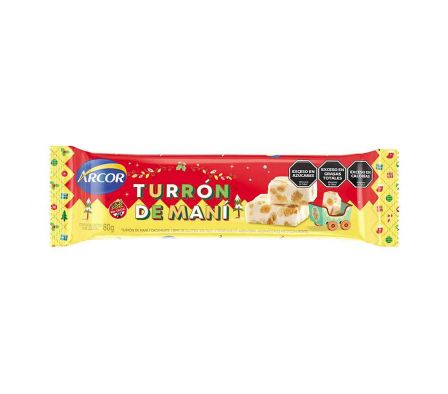 TURRON DE MANI ARCOR 80GR