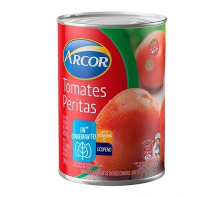 TOMATE PELADO PERITA ARCOR 400GR.