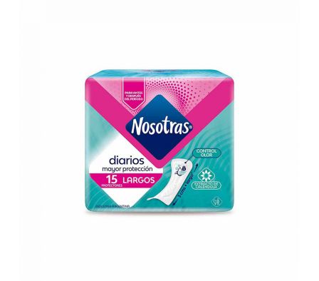 PROTECTOR DIARIO NOSOTRAS LARGOS X 15 UN