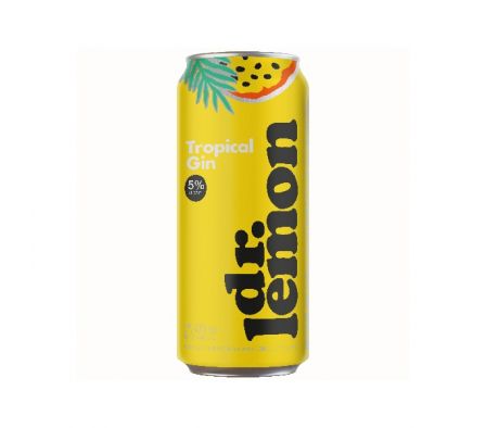 GIN DR LEMON TROPICAL MARACUYA LATA 473ML