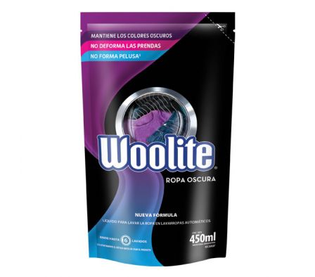 WOOLITE MAQ.ROPA OSCURA .DOY PACK 450 ML*12