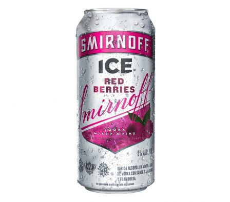 VODKA SMIRNOFF ICE RED BERRIES LATA 473ML
