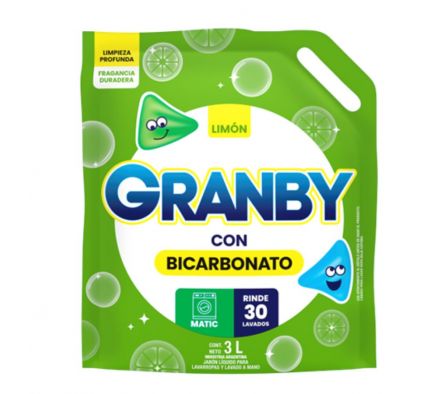 JABON LIQUIDO GRANBY PLUS P/ ROPA 3L