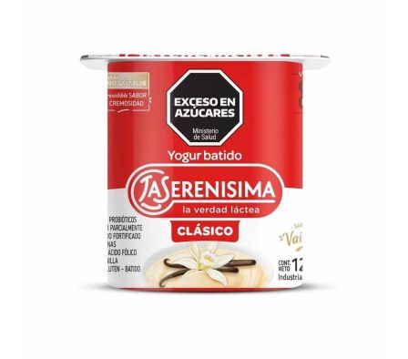 YOGUR LA SERENISIMA CLÁSICO BATIDO VAINILLA 120GR