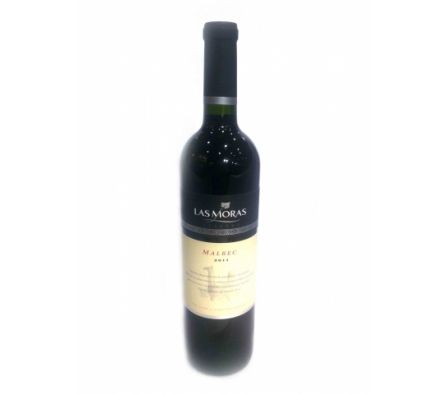 VINO LAS MORAS RESERVA MALBEC 750ML.