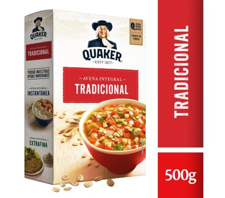 AVENA QUAKER TRADICIONAL FORTIFICADA 500GRS