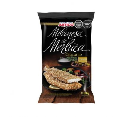 MILANESA DE MERLUZA ARTICO CON FINAS HIERBAS 500GR