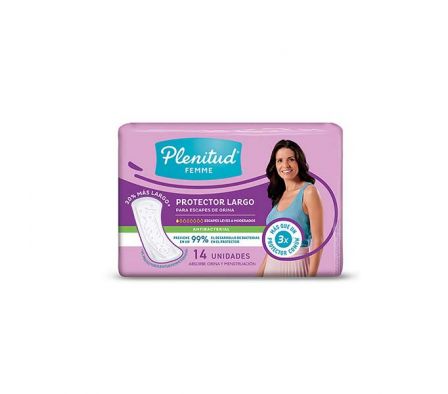 PROTECTOR PLENITUD FEMME ANTIBACTERIAL 14UN