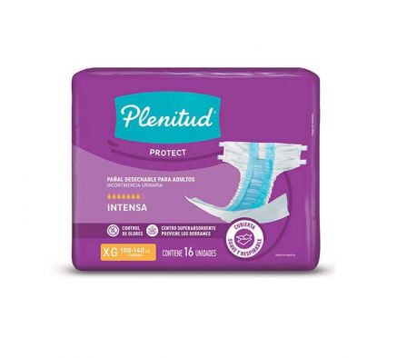 PAÑAL PARA ADULTO PLENITUD PROT GDE 16UNI