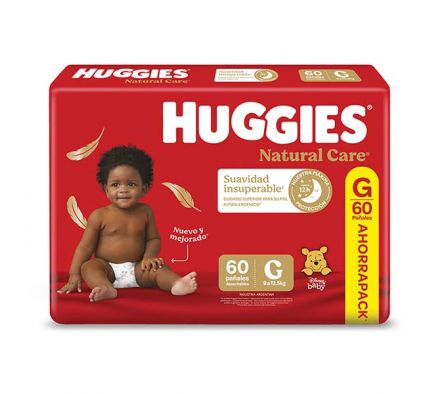 PAÑAL HUGGIES SUPREME CR G AHORRO 60 UNI