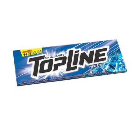 TOP LINE CHICLE MENTOL 20X10 UN