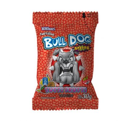 CARAMELOS BULLDOG TUTTI FRUTI 30GR