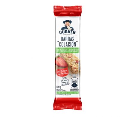 BARRA QUAKER FRUTILLA C/CREMA 18GR