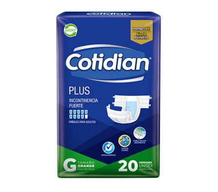 PAÑAL ADULTO COTIDIAN PLUS GRANDE 36UN