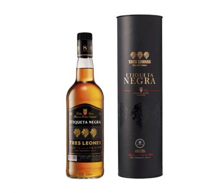 CAÑA TRES LEONES ETIQUETA NEGRA TUBO 8AÑOS 750CC