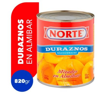 DURAZNO NORTE ALMIBAR LATA 820 GR 